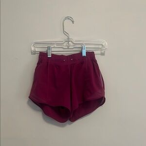 Women's Burgundy Lululemon Shorts